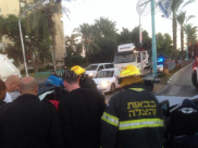  بالصور: اصابة متوسطة لشخصين بحادث طرق وسط مدينة اللد